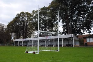 Gaelic self-weighted football goals