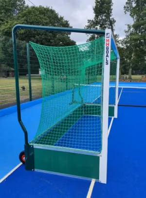 Standard Aluminium Hockey Goals with Wheels