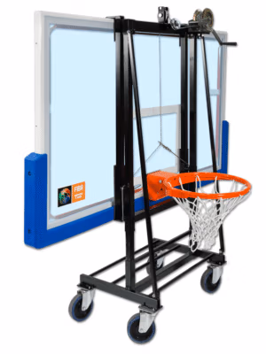Basketball backboard storage trolley steel for transport and installation