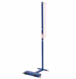 Freestanding badminton posts with steel base
