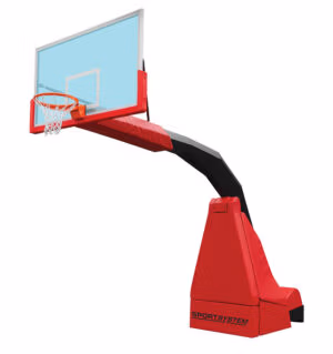 Mobile basketball backstop system Hydroplay REX competition model