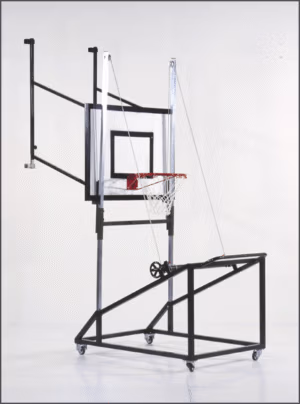 Mini basketball backboard attachment with ring and net