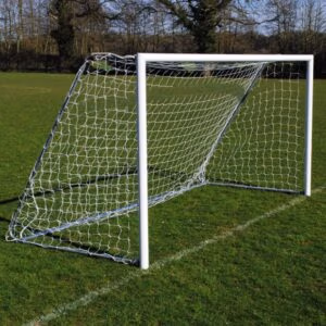 Folding mini soccer goals for sports facilities