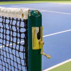 Tournament aluminium tennis posts with polyester tennis net